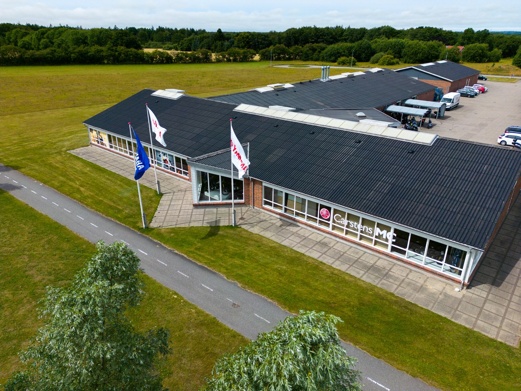 Carstens MC set fra luften